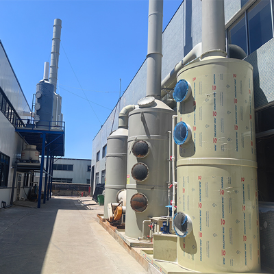 Exhaust gas tower